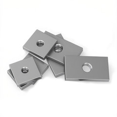 M3 M4 M5 M6 M8 M10 M12 A2 Stainless Steel Square/Rectangle Nuts Thin Type DIN562