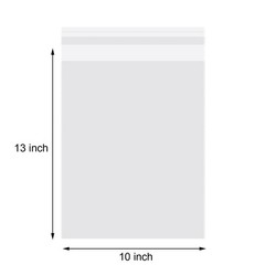 100 Count 10×13 Inch Clear Poly Bags Packaging Clothing Self Seal Cellophane