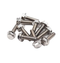 10pcs M8-1.25 x 20mm Flanged Hex Head Bolts Flange Hexagon Screws, Stainless …