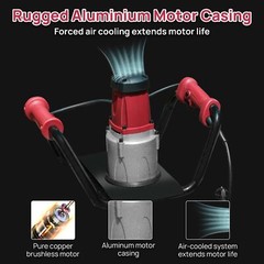 1500W Electric Post Hole Digger Earth Auger with 6″” Digging Auger Bit