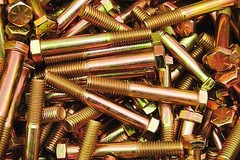 (30) Hex Head 1/2-13 x 3-1/2 Grade 8 Bolts Yellow Zinc Cap Screws