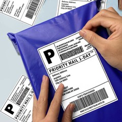 4″x6″ Direct Thermal Shipping Labels for Zebra &Rollo Printers Fanfold and Rolls