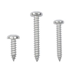 550Pcs 304 SS Wood Screws, Phillips Head #4 #6 #8 #10 #12 Assortment
