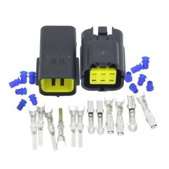 CAR MOTORCYCLE WATERPROOF 6 PIN ELECTRICAL 1.8MM AWG WIRE CONNECTOR PLUG