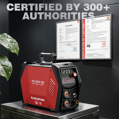 ARCCAPTAIN TIG205P Pro Welder 5-in-1 DC TIG/Stick Machine APP Control 120V/240V