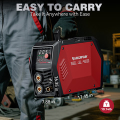 ARCCAPTAIN TIG205P Pro Welder 5-in-1 DC TIG/Stick Machine APP Control 120V/240V