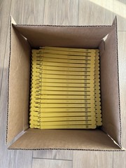 1000 Yellow plastic truck trailer security seals numbered Amazon 7″ Tamper Proof