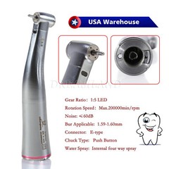 Dental 1:5 Increasing Handpiece Contra Angle LED For KAVO NSK Electric Motor USA