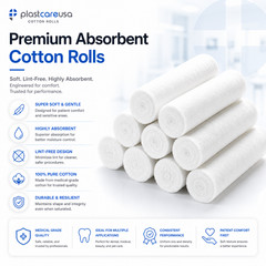 800 Dental Gauze Cotton Rolls 1-1/2″ x 3/8″, (#2 Medium), Kids Nose Plugs Bleed