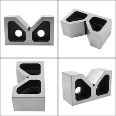 6″x3-1/2″x2-3/8″ Cast Iron V-Blocks Pair, Precision Ground V-Block Set