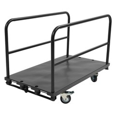 2200 lb 2- in-1 Drywall Sheet Cart, Lumber Platform Truck Dolly Cart W/4 Casters