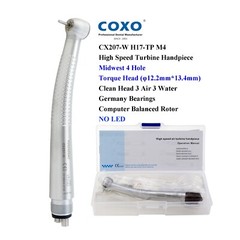 COXO High Speed Handpiece Dental Turbine M4 fit Sinol Coupler 4 Hole CX207-W H17