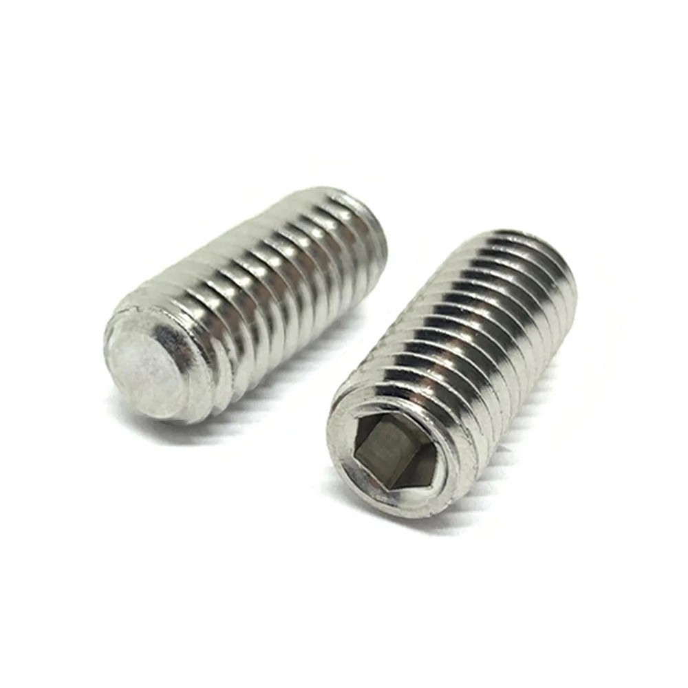 M8-1.25×16 Stainless Steel A2 Flat Point Allen Socket Set Screws