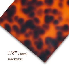TOEPODO Tortoise Shell Cast Acrylic Sheets 1/8 Thick Acrylic Leopard Pattern …