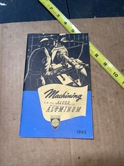 Vintage 1943 MACHINING ALCOA ALUMINUM Informational Manual Booklet –