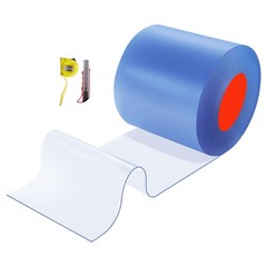 Uimoso PVC Strip Curtain Roll 101 ft x 12 in for Doorway Applications