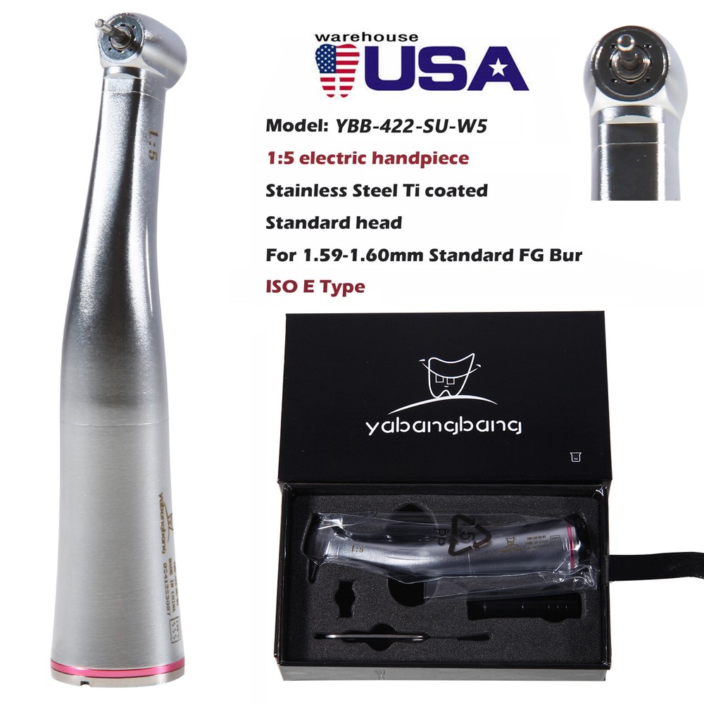 Dental Electric Handpiece 1:5 (LED) High Speed Contra Angle fit Ti-MAX X95L ns