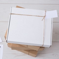 White Corrugated Mailers 10 x 5 x 2″ For Mailing/Shipping ECT-32B 50/Case