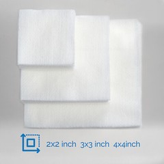 200PCS Non-Woven Sponge 4-Ply Medical Disposable Soft Gauze Pad First Aid