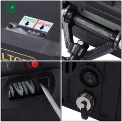 2-in-1 1500W Portable Electric Hoist Power Winch 1100 lbs Wired Remote Control