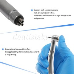 LED Fiber Optic Push Handpiece 4H E-generator Dental High Speed Handpieces