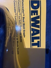 Dewalt DPG82 Concealer Smoke Anti-Fog Dual Mold Safety Goggle