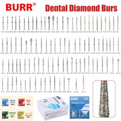 0.99 USD Dental FG Diamond Burs for High Speed Handpiece Friction Grip 5pcs/pack