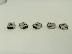 5 Pcs Pack Lot Mini USB Type B 5Pin Female Socket Right Angle SMD Jack Connector