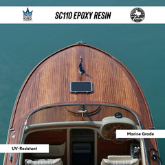 EPOXY RESIN 6 GALLON KIT * CLEAR * UV RESISTANT * LAMINATING * FIBERGLASS * BOAT