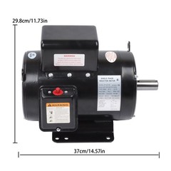 Compressor Motor 5HP Single Phase ODP 184T Frame 208-230V 60Hz Industrial