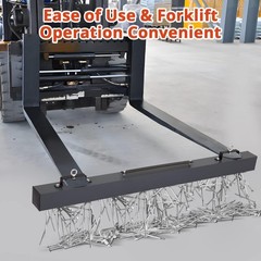 60 Inch Magnetic Pickup Sweeper, 150Lbs Hanging Construction Magnet Sweeper