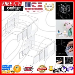 2 Sets Acrylic Display Risers, Product Stand, Jewelry Display Riser Shelf Sho…