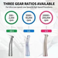 Dental Brushless LED Electric Micro Motor 1:1/1:5 Increasing Dental Handpiece US