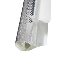 9-size Aluminum Heat Reflective Shield Fiberglass Side Self-Closing Sleeving 3FT
