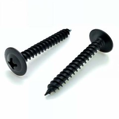 500 Qty #8 x 1-1/4″ Black Phillips Modified Truss Head Wood Screws (BCP1110)
