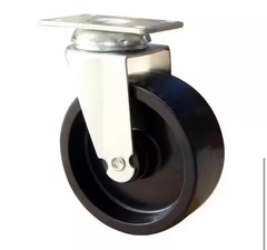 Husky 5 in. Black PP Caster Kit for Ready-to-Assemble Steel Garage Base Cabinets