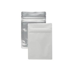3″ x 4″ Gram Mylar Barrier Bags White Clear Front Resealable Storage – 100 Count