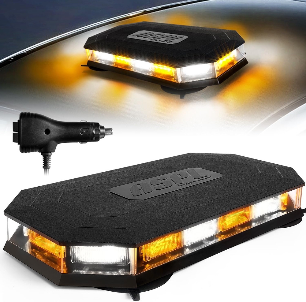 16.5 Inch Roof Top Beacon Emergency Strobe Light 56 LED Magnetic Warning Caution