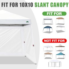 Scomanage Clear Canopy Sidewalls For 10X10 Slant Leg Pop Up Tent3 Pack Sunwalls