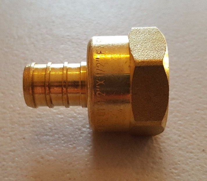 (100) 1/2″ PEX X 1/2″ FEMALE NPT THREADED ADAPTER BRASS CRIMP FITTING LEAD FREE