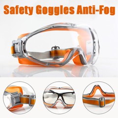 Safety Goggles Over Glasses Anti Fog Scratch Resistant Adjustable Eye Protection