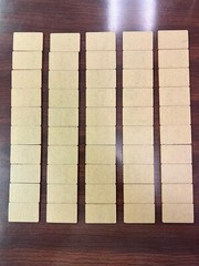 50pcs-1.69″x 1.05″x .11″ thick (~2.6-3mm) clear cast acrylic rectangular pieces