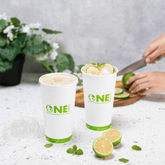 Karat Earth 32oz Eco-Friendly Paper Cold Cups (104.5mm), Generic Print – 600 pcs