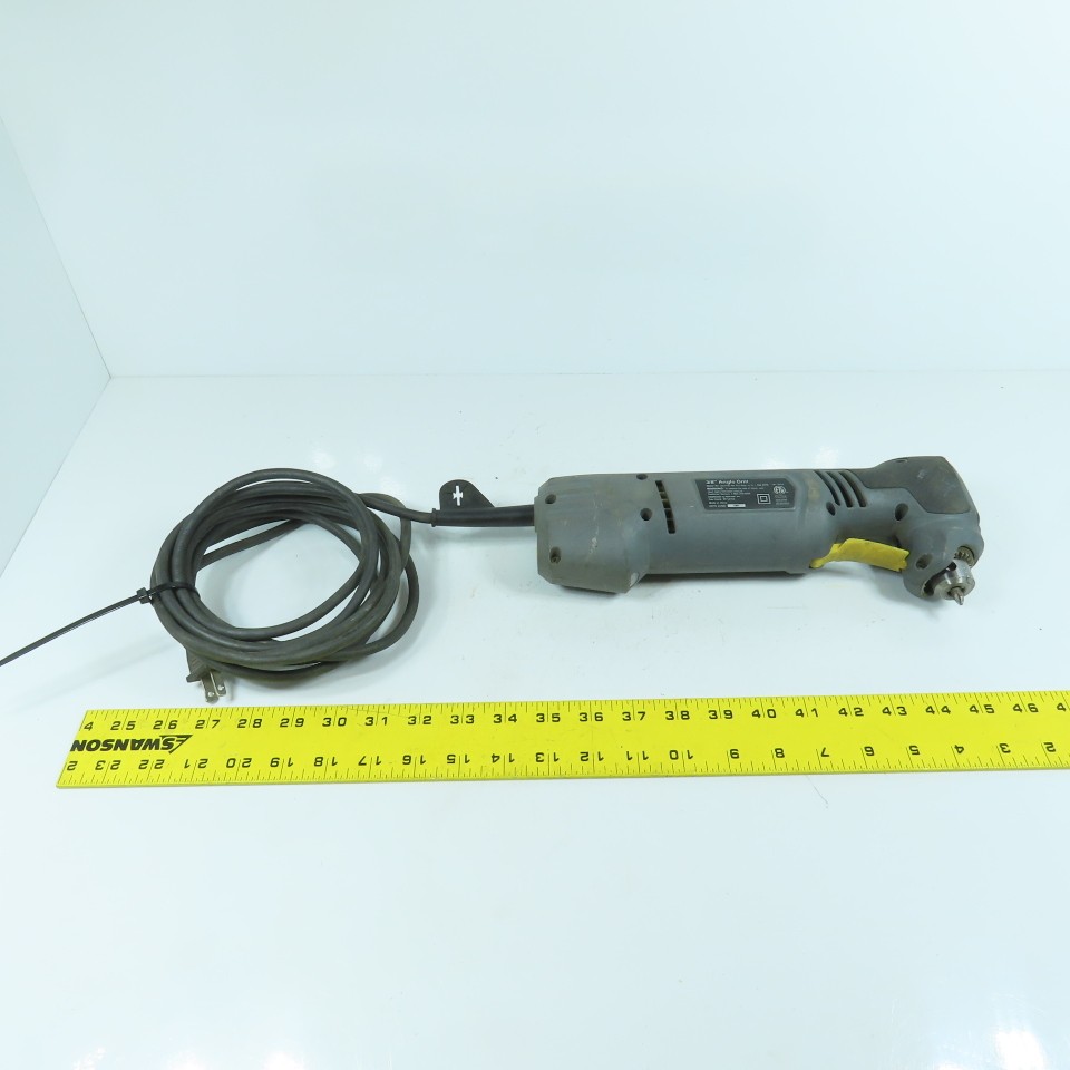 Performax 3/8″ Corded Electric Angle Drill 120VAC 0-1200RPM Tested