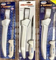 Dexter Russell Sofgrip Combo Hunting Fish Knife Kits w/Case-Sheath..Pick Size