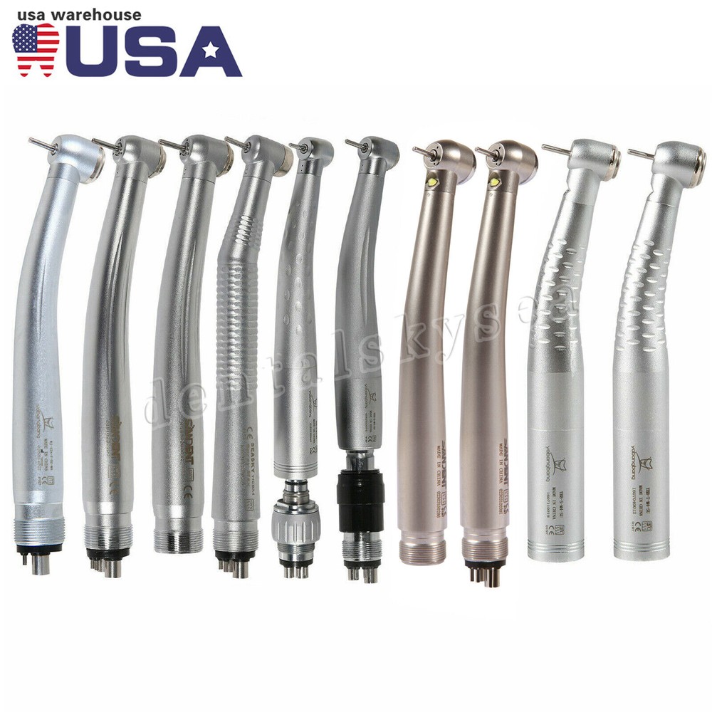 Dental (LED Fiber Optic) High Speed Handpiece Air Turbine 4/6/2Hole YABANGBANG