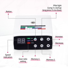 Dental Brushless LED Electric Micro Motor 1:1/1:5 Increasing Handpiece
