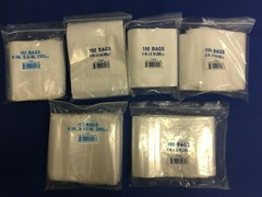 Clear 2MIL Zipper Zip-Lock Seal Top Reclosable Resealable Poly Bags 2 Mil 2-MIL