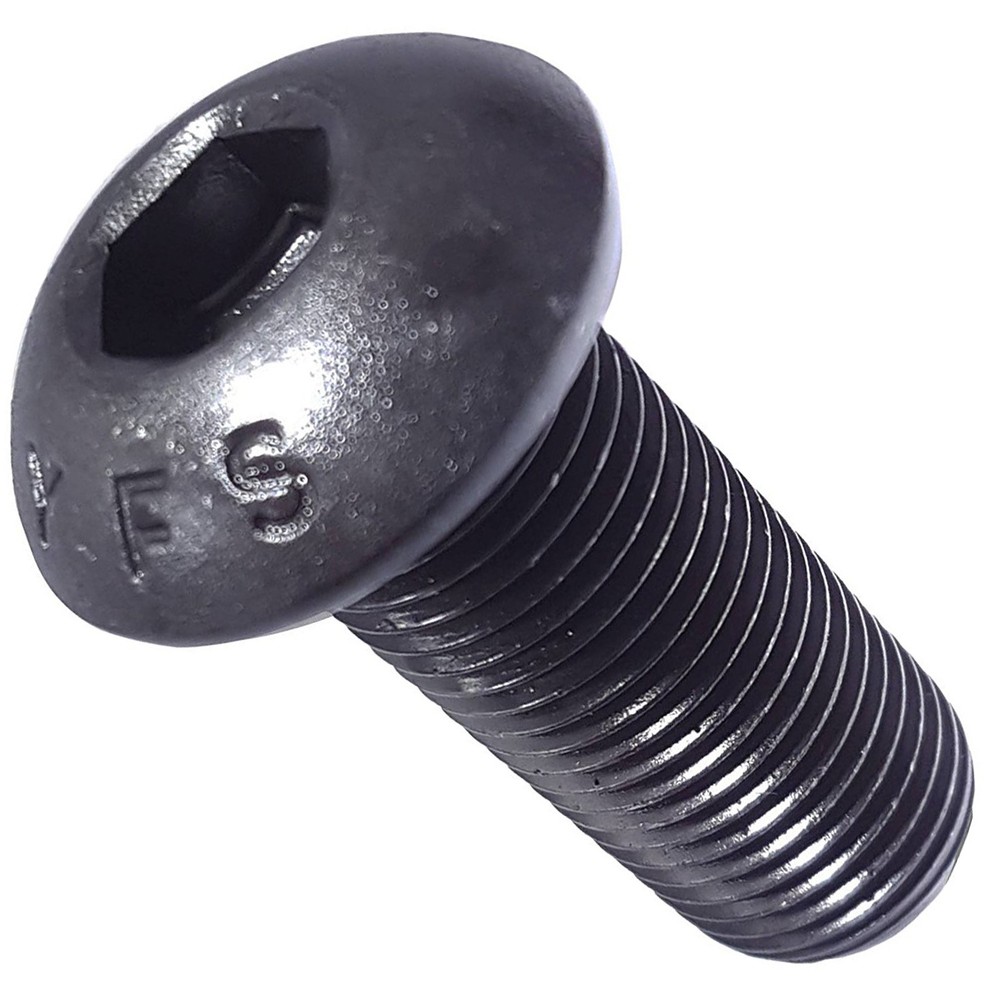 1/2-13 x 3″ Button Head Socket Cap Screws Black Oxide Alloy Steel Qty 5