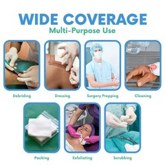 Gauze Pads 2″x2″ 200Pack, 4Ply NonWoven Sponges NonSterile, AllPurpose Denta…